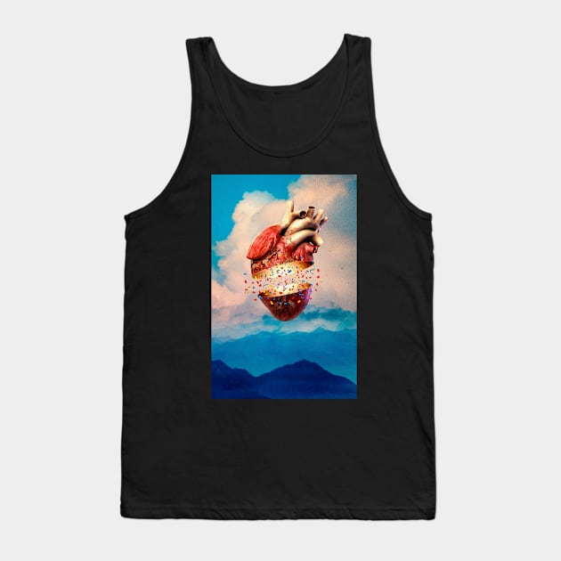 Empty Heart Tank Top by SeamlessOo